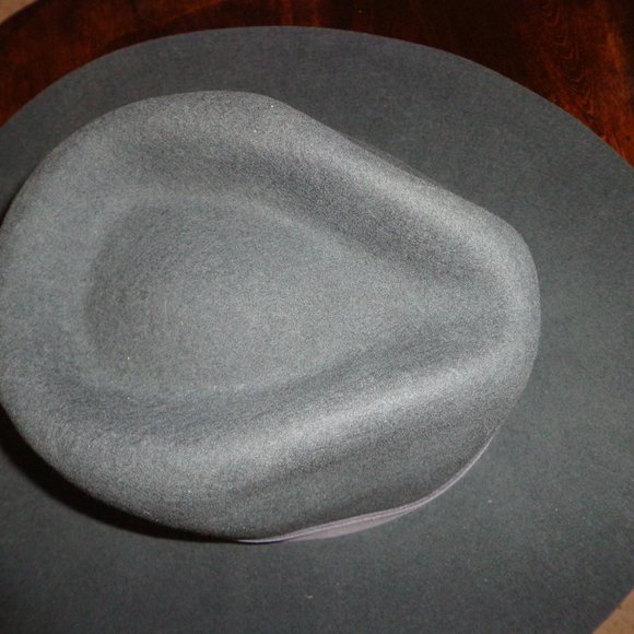 FIRM NWT Anthropologie Wyeth Felted Rancher Hat Blue O/S - Picture 3 of 15